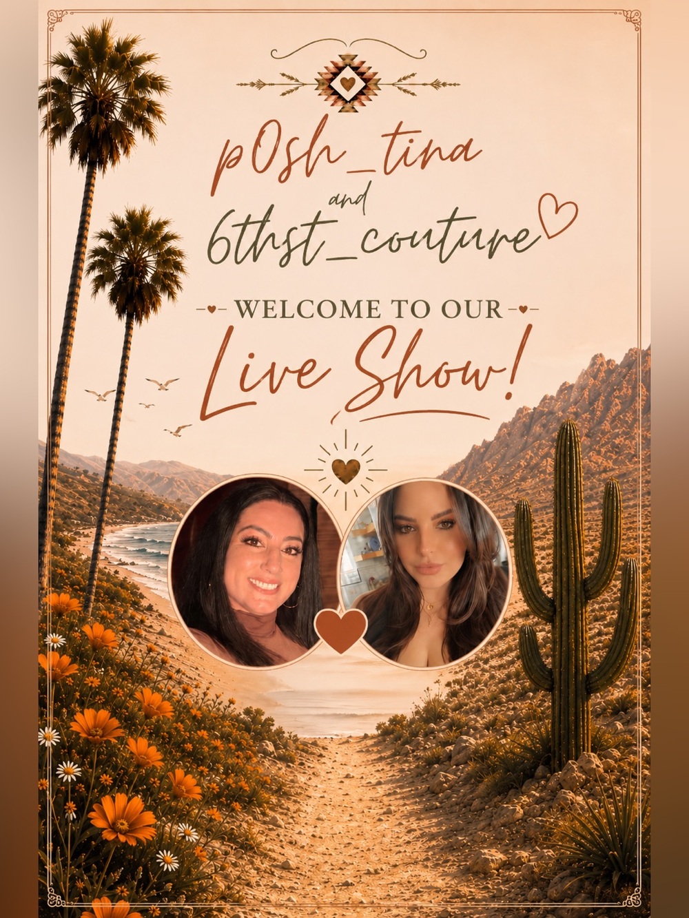 ✨ FRIDAYS @ 6:30 pm PST p0sh_tina & 6thst_couture Are Going Live! ✨